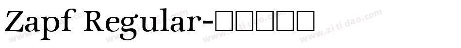 Zapf Regular字体转换